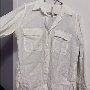 Aritzia Babaton Linen Button Down